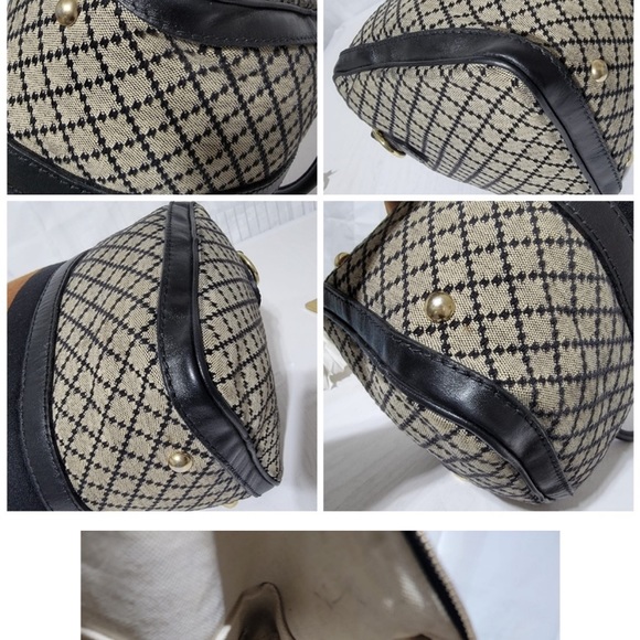 RARE Gucci Diamonte Boston Bag with Leather Crossbody Strap & Dustbag - Picture 2 of 3